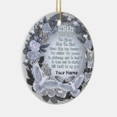 シルバ結婚ー記念日オーナメント セラミックオーナメント (右)