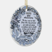 シルバ結婚ー記念日オーナメント セラミックオーナメント (右)
