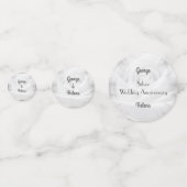 シルバ結婚ー記念日表紙吹雪 コンフェッティ (正面)