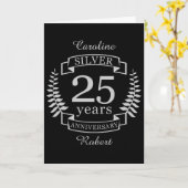 シルバ結婚ー25周年 カード (黄色い花)