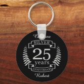 シルバ結婚ー25周年 キーホルダー (正面)