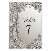 シルバ華美モダンテーブル番号 テーブルナンバー (裏面)