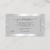 シルバ華美ンドライトグレースパークルジュエリーイニシャル 名刺 (裏面)