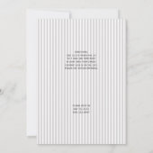 シルバ華美ーのフレーム光グレーストライプの結婚 招待状 (裏面)