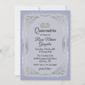 シルバ華美ーアンド石板ブルークラウンキンセアニェラ 招待状 (正面)