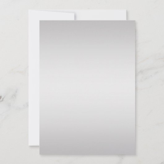 シルバ華美ー・スウィート16の青い銀の渦巻き 招待状 (裏面)