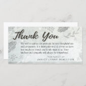 シルバ葉ー悔やみや弔慰サンキューファミリー サンキューカード (正面/裏面)