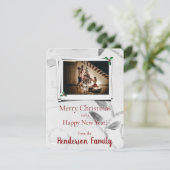 シルバ葉ー・フラットホリデー・フォト・カード シーズンカード (スタンド正面)