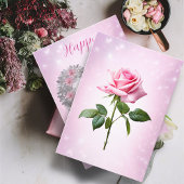 シルバ離れーハートピンクローズハッピーマザーズデー カード