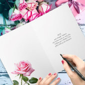 シルバ離れーハートピンクローズハッピーマザーズデー カード