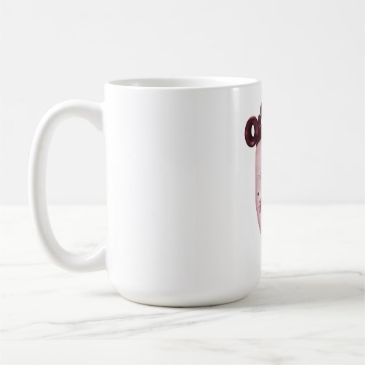 シルビーのピンク コーヒーマグカップ (左)