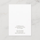 シルビーパールシーシェルネックレスディスプレイカード 名刺 (裏面)