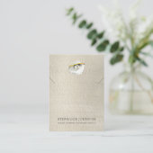 シルビーパールシーシェルネックレスディスプレイカード 名刺 (スタンド正面)