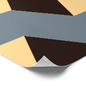 シルブの三段階段を持つ幾何学的シームレスタイル ポスター (角)