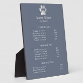 シルブフェイクフォイルのポープリントロゴとブループラーク フォトプラーク (側面)