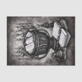 シルブリスティームパンクカルドロンスペルブックスとポーション 薄葉紙 (正面)