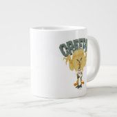 シルベスターの後ろのピンティな鳥のモンスター™「クレピン」™ ジャンボコーヒーマグカップ (正面右)