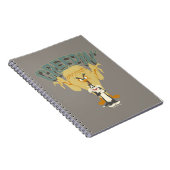 シルベスターの後ろのピンティな鳥のモンスター™「クレピン」™ ノートブック (右側)