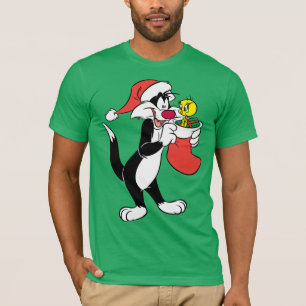 シルベスターキャットウィズストッキング Tシャツ