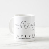 シルベスターペプチド名mug コーヒーマグカップ (正面左)