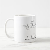 シルベスターペプチド名mug コーヒーマグカップ (左)