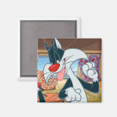 シルベスターポーアップ マグネット (正面/裏面)