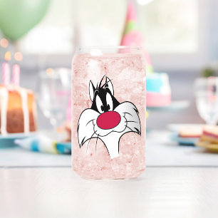 シルベスター™レッドノーズ顔 ガラス缶