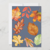 シルベスター 水彩 秋 ハリネズミ 招待状 (裏面)