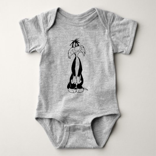 シルベスター™ 間抜け ベビーボディスーツ (正面)