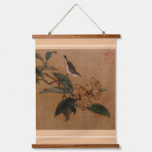 シルベレーの鳥とロケぶら下がったットのテープ 吊り下げ型タペストリー (正面)