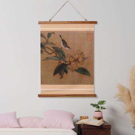 シルベレーの鳥とロケぶら下がったットのテープ 吊り下げ型タペストリー (寝室)