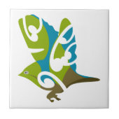 シルベレー鳥 タイル (正面)