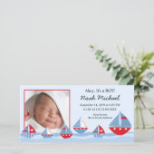 シルボーツ男の赤ちゃん誕生発表 案内状 (スタンド正面)