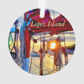 シルボーツ&サンセットロペスアイランドアクリルオーナメント オーナメント (裏面)