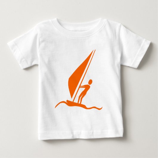 シルボーディング – オレンジ ベビーTシャツ (正面)