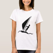 シルボーディング – ブラック Tシャツ (正面)