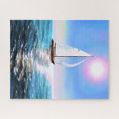 シルボートアットサンライズ – スケッチ- ジグソーパズル (横)