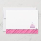 シルボートガール航海のズ誕生日招待状 招待状 (裏面)