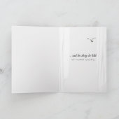 シルボートサンセットインウィンドウ悔やみや弔慰 カード (内部)