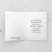 シルボートサンセット悔やみや弔慰 カード (内部)