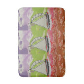 シルボートジストライプのブ バスマット (正面縦)