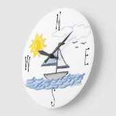 シルボートパステル ラージ壁時計 (傾斜)