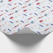 シルボ航海のートいかりシーガルライトハウス海 ラッピングペーパー (角)