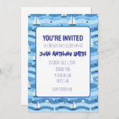 シルボ航海のート招待状バースデーパーティー招待状 招待状 (正面/裏面)