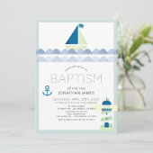 シルボ航海のート&ライトハウスブルーボーイバプテスマ 招待状 (スタンド正面)