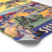 シルロン・インディア・ヴィンテージ旅行ポスター ポスター (角)