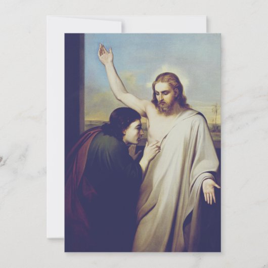 シルヴェストロ・レガによる『信仰の聖トーマス』 招待状 (正面)