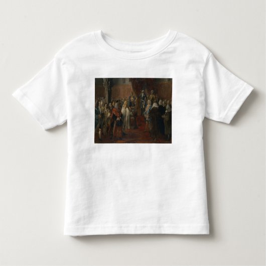 シレジアの尊敬場面1855年 トドラーTシャツ (正面)