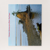 シレット・ベイ・オレゴン。クリスマスの挨拶 ジグソーパズル (縦)