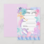 シレナパーティの招待状 招待状 (正面/裏面)